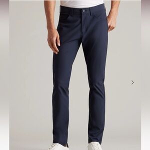 Rhone Commuter Five Pocket slim straight pants navy blue
